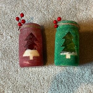 Ball Jar Christmas candles